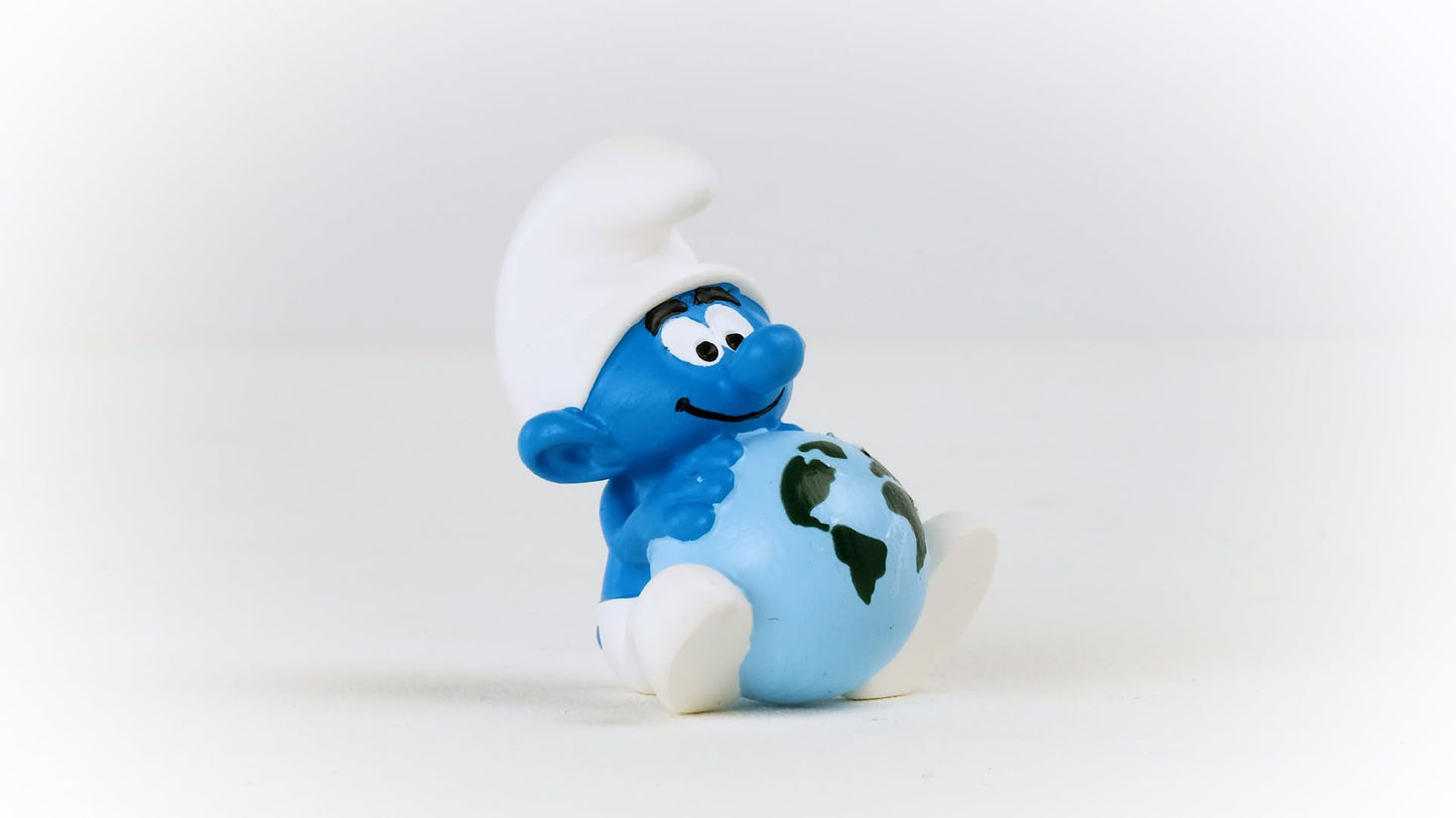 Schleich Smurfs, Collectible Retro Toys And Figurines For All Ages, Sustainability Smurf Figure