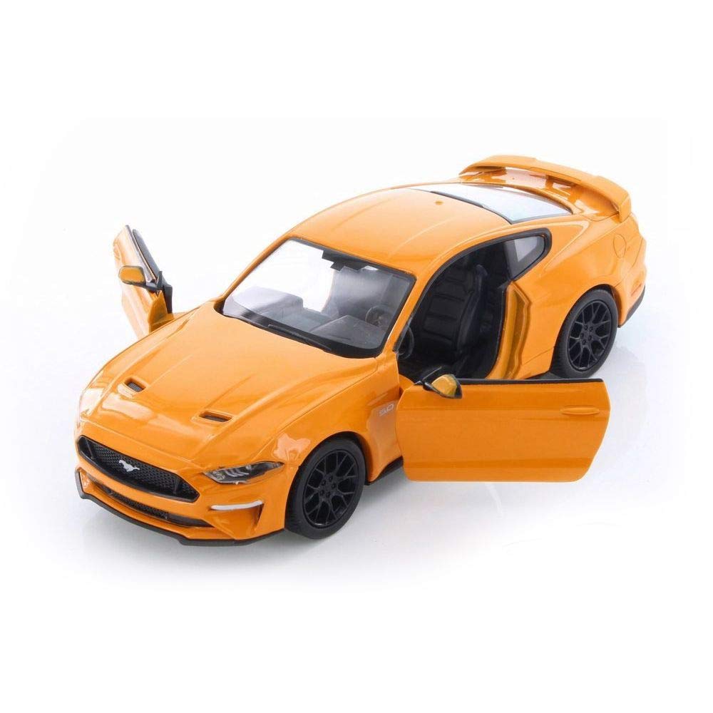 Motor Max 2018 Ford Mustang Gt 5.0 Blue With Black Wheels 1/24 Die-Cast Model Car 79352Bl