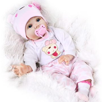 CHAREX Reborn Baby Doll - 16 Inch Realistic Soft Vinyl Newborn Toy for Kids, Multicolor, Ages 3+