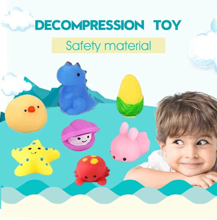 110 Pcs Mochi Squishy Toys, Mochi Squishy Toys For Kids Party Favors, Mini Kawaii Squishy Fidget Toys For Easter Basket Stuffers