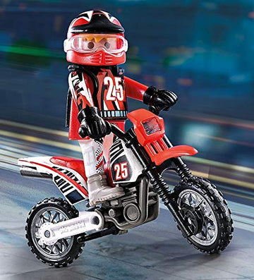 Playmobil Motocross Driver 9357 - Multi Color Plastic Figure
