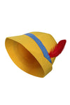 Chahouk Boys Puppet Hat with Feather Cosplay Costume Kids Toddler Sizes Halloween Christmas Party Hat Yellow Summer Hat