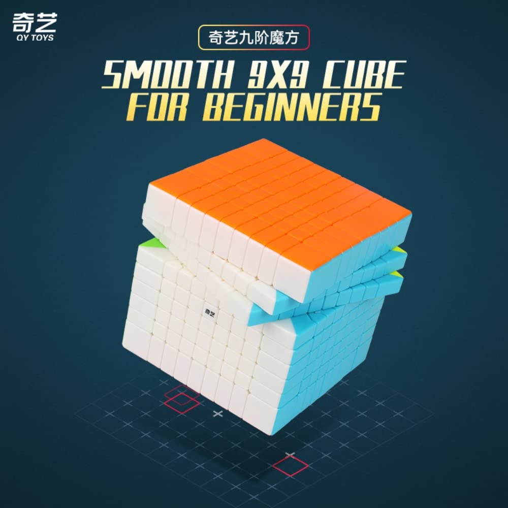 Bromocube Qy 9X9 Speed Cube 75Mm Stickerless 9X9X9 Magic Cube Gift Toys (2021 New Version)