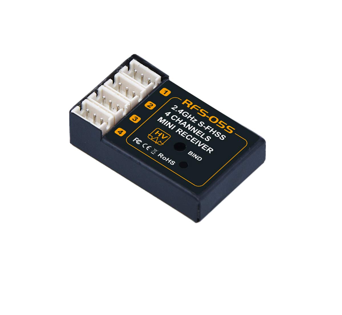RC Receiver RC Plane Receiver - 2.4Ghz 4CH S-FHSS Compatible Receiver for Mini Car & Aircraft(RFS05S)