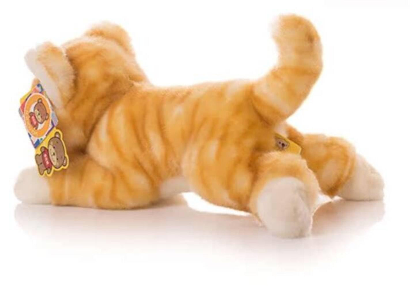 12 Inch Cute Cat Plush Toys Kitten Stuffed Plush Toys Animal Kitten Doll (Orange)