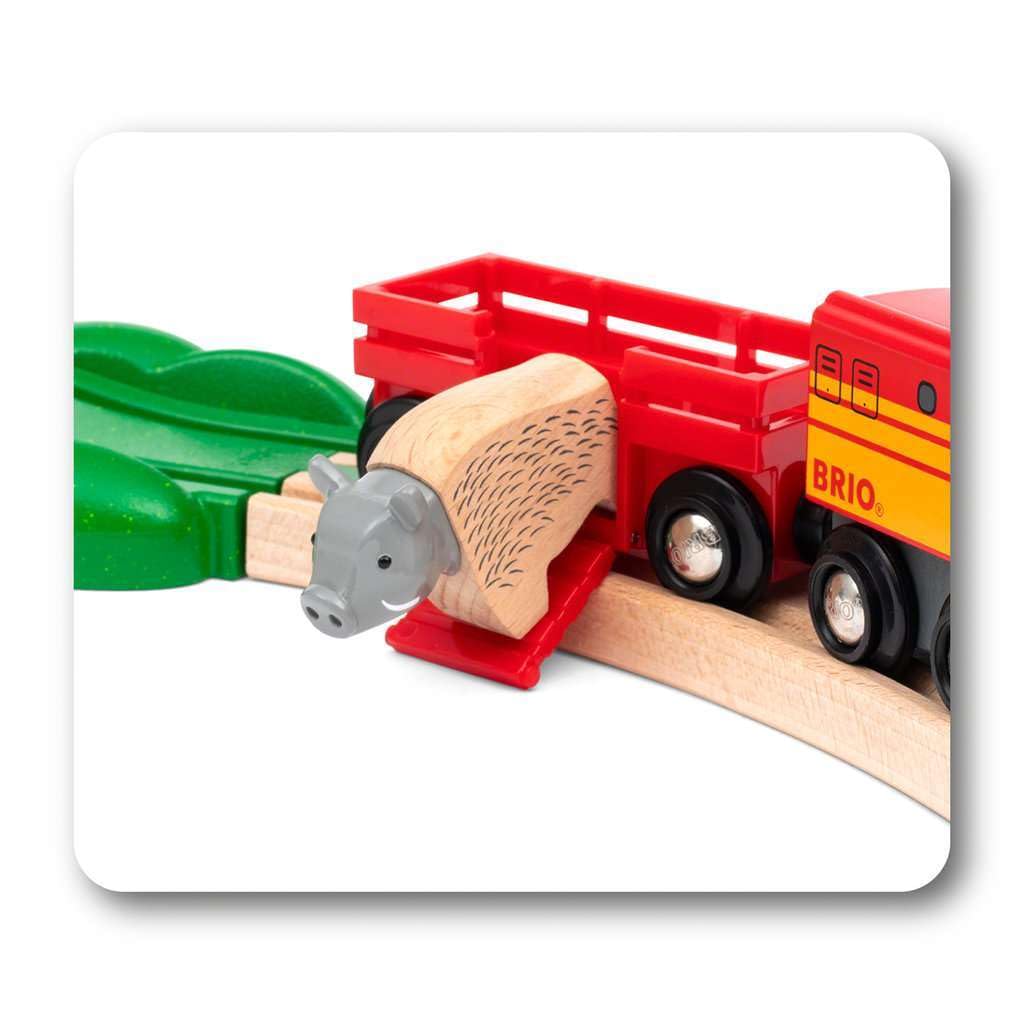 Brio World 33988 Nordic Animal Set | Premium Wooden Toy Train Set For Kids | Interactive Fun | Compatible With Other Brio Sets | Fsc Certified, Sustainable Toy