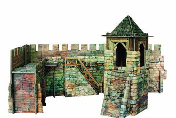 Clever Paper Town Wall With Figures