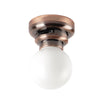 1:12 Scale Dollhouse Battery Powered Led Ceiling Light For Doll, Roombox And Diorama (Copper)