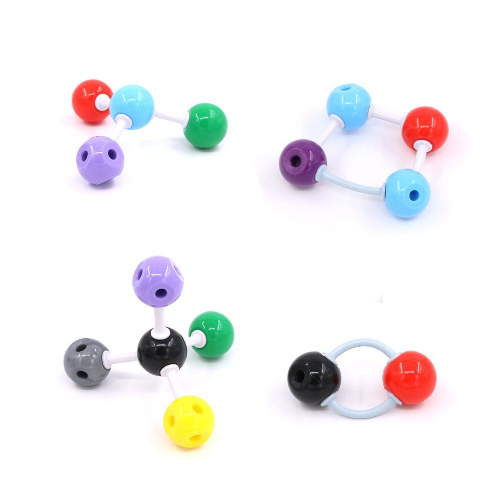 Swpeet 200 Pcs Molecular Model Kit For Organic And Inorganic Chemistry, Chemistry Molecular Model Student And Teacher Set - 83 Atoms & 116 Links & 1 Short Link Remover Tool