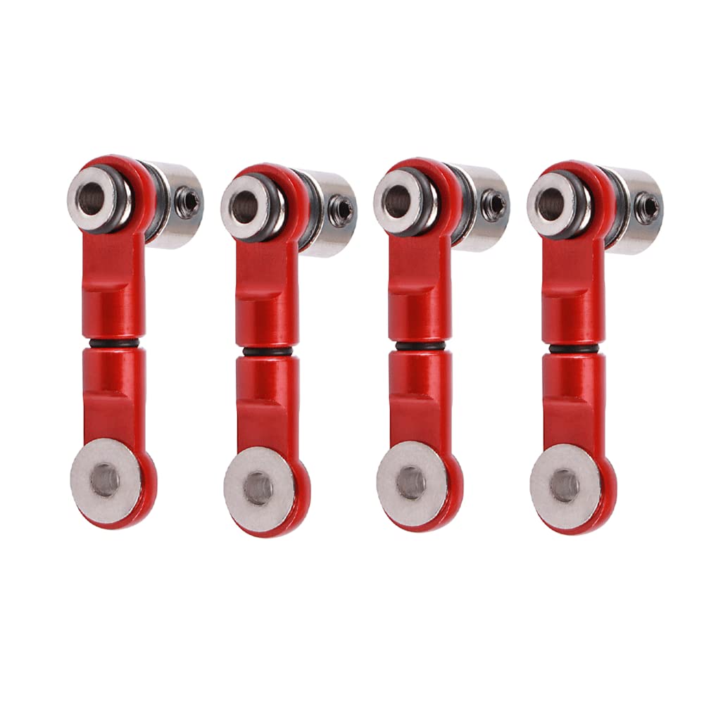 Acekeeps 4-Pack Aluminum Anti-Roll Narrow Sway Bar Suspension Arm Linkages Upgrade Parts For Arrma Rc 1/10 Senton 1/8 Typhon Kra