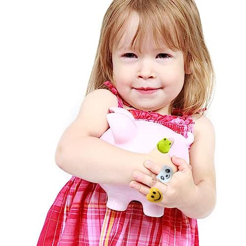Sofliy 27 Pcs Led Light Up Ring - Colorful Flashing Bumpy Rings Finger Toys Novelty Glow In The Dark Soft Jelly Blinking Rings P