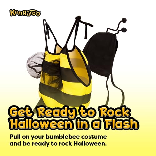 Kangaroo Bee Costume For Toddlers, Unisex Halloween Bee Toddler Costumes, Honey Bee Costume For Toddlers | Halloween Costumes