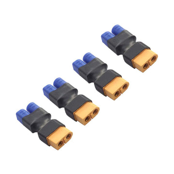 FLY RC 4pcs Male EC3 to Female XT60 Adapter Wireless Connector for RC FPV Drone Car Lipo NiMH Battery Charger ESC