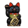 Tokoname Ware 7.5 Black Maneki Neko (Right Hand)