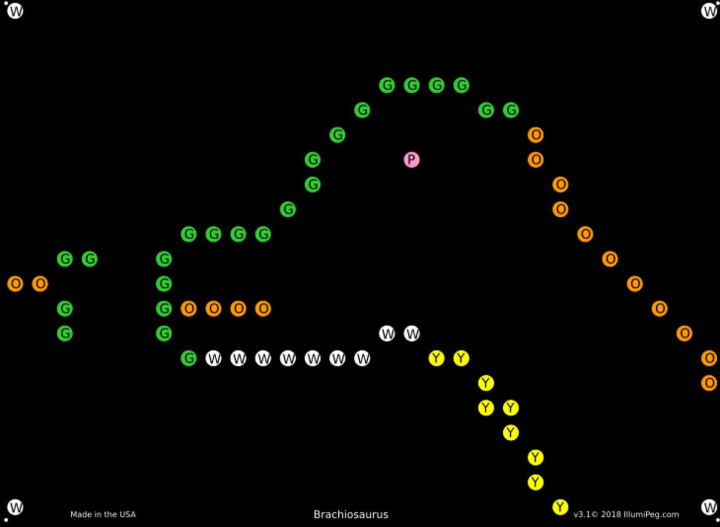 Illumipeg Dinosaur Refill Templates For Basic Fun Lite Brite Magic Screen Retro Style (12 Sheets, 6X8)