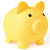 Pjdrllc Large Piggy Bank, Unbreakable Plastic Money Bank, Coin Bank For Girls And Boys, Large Size Piggy Banks, Practical Gifts For Birthday, Easter, Christmas (Yellow)