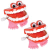 The Dreidel Company Wind Up Teeth Chomping & Chattering Teeth With Googly Eyes Toys For Kids Birthday Party Favors, Novelty And