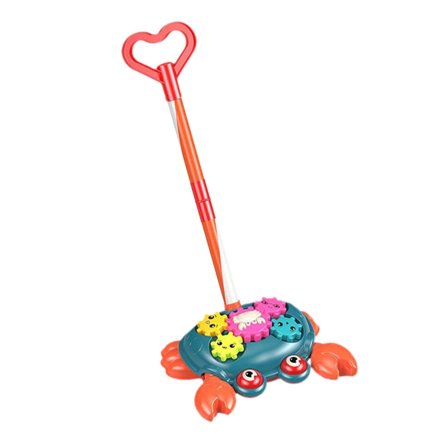 Ilsmysutra Preschool Learning Activities Crab Push Along Walking Toys For Toddlers Kids|Toys For Baby|Developmental Baby Toys