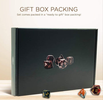 TOYFUL 6 Sets Double-Colors DND Dice Polyhedral Dungeons and Dragons DND RPG MTG Table Game Dice Bulk with Seven Free Drawstring