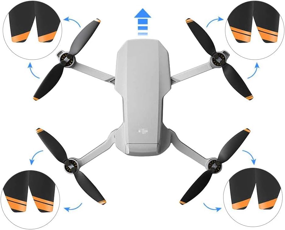 (16 PCS) Mavic Mini 2 Propellers Compatible with DJI Mini 2 Drone Replacement Low-Noise and Quick-Release Blades Props AccesProp