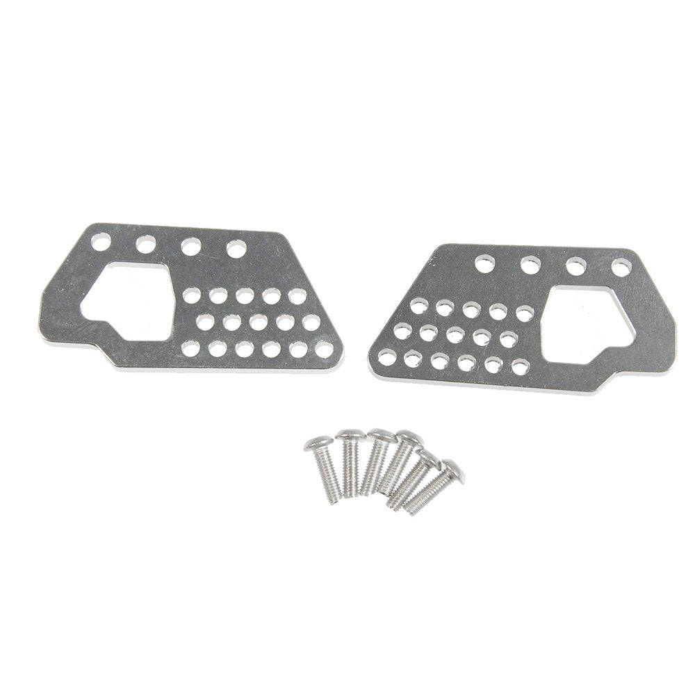 Que-T Aluminum Front and Rear Dual Damper Shock Mount for 1/10 Axial Wraith RC Truck (Silver)