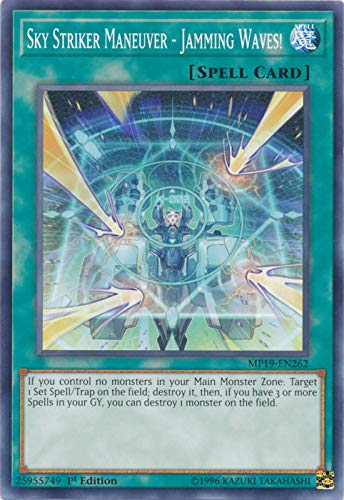 Yu-Gi-Oh! - Sky Striker Maneuver - Jamming Waves! - Mp19-En262 - Common - 1St Edition - 2019 Gold Sarcophagus Tin Mega Pack