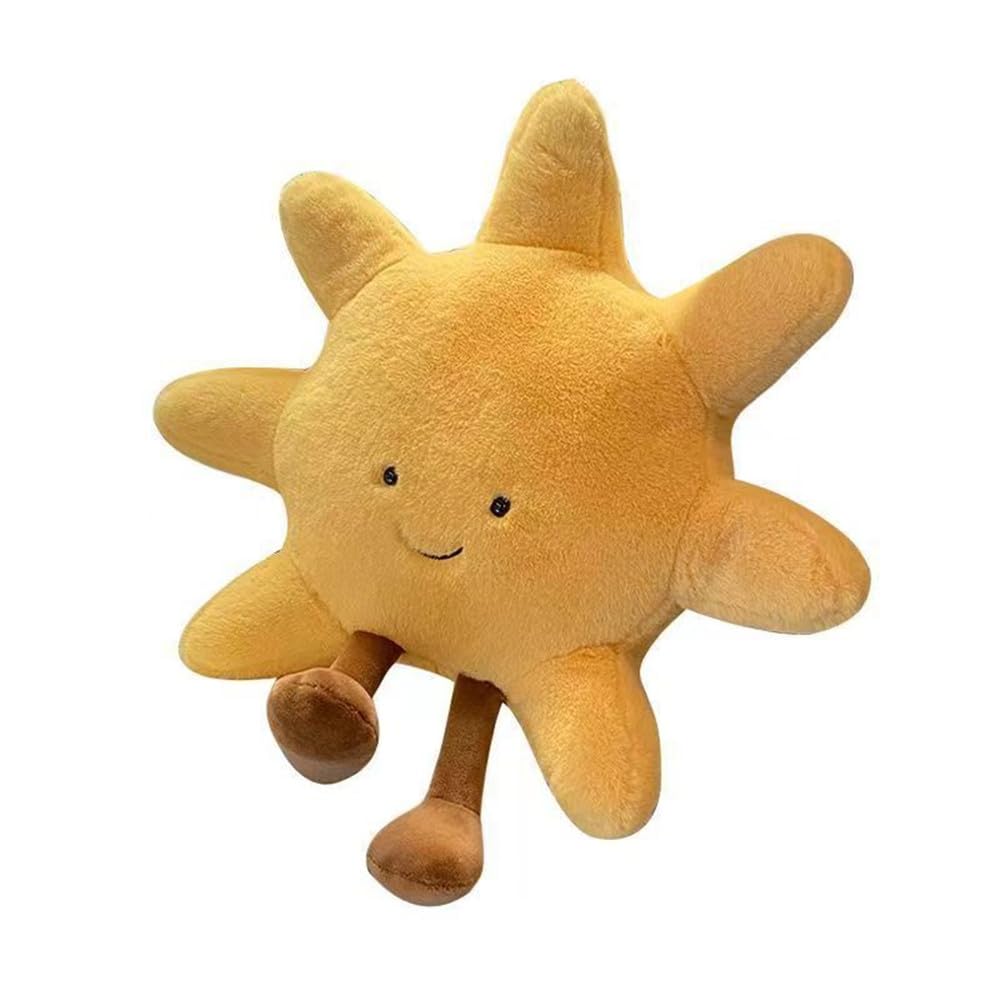 Natureman Sun Shaped Plush Toys Amuseable Sun Moon Stuffed Animal Plushie Doll Toys Room Decoration Gift For Kids Children (Sun)