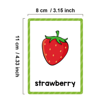 Lachilly Fruits And Vegetables Learning Flashcards, High Frequency Words, Beginning Reading, Kindergarten, Esl Teaching Material