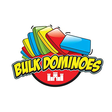 Bulk Dominoes Plastic Bulk 100pcs - Building and Stacking and Chain Reaction Toppling STEAM Toy Blocks for Kids (Ice)