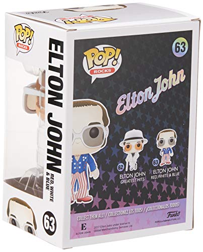 Funko Pop! Rocks: Elton John - Red White Blue Collectoble Figure