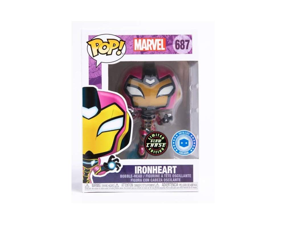 Funko Pop! Marvel Iron Man Ironheart GITD Glow in The Dark Chase limited availability Figure