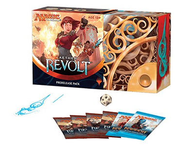 Magic The Gathering: Mtg Aether Revolt Aer Prerelease Pack (Pre-Pelease Promo + 6 Boosters + D20 Spindown Counter)