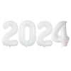 Goer 2023 Foil Number Balloons For 2023 New Year Eve Festival Party Supplies Graduation Decorations (White,32 Inch)