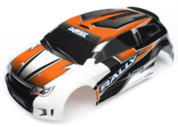 Traxxas TRA7517 Body, LaTrax 1/18 Rally, orange (painted)/ decals