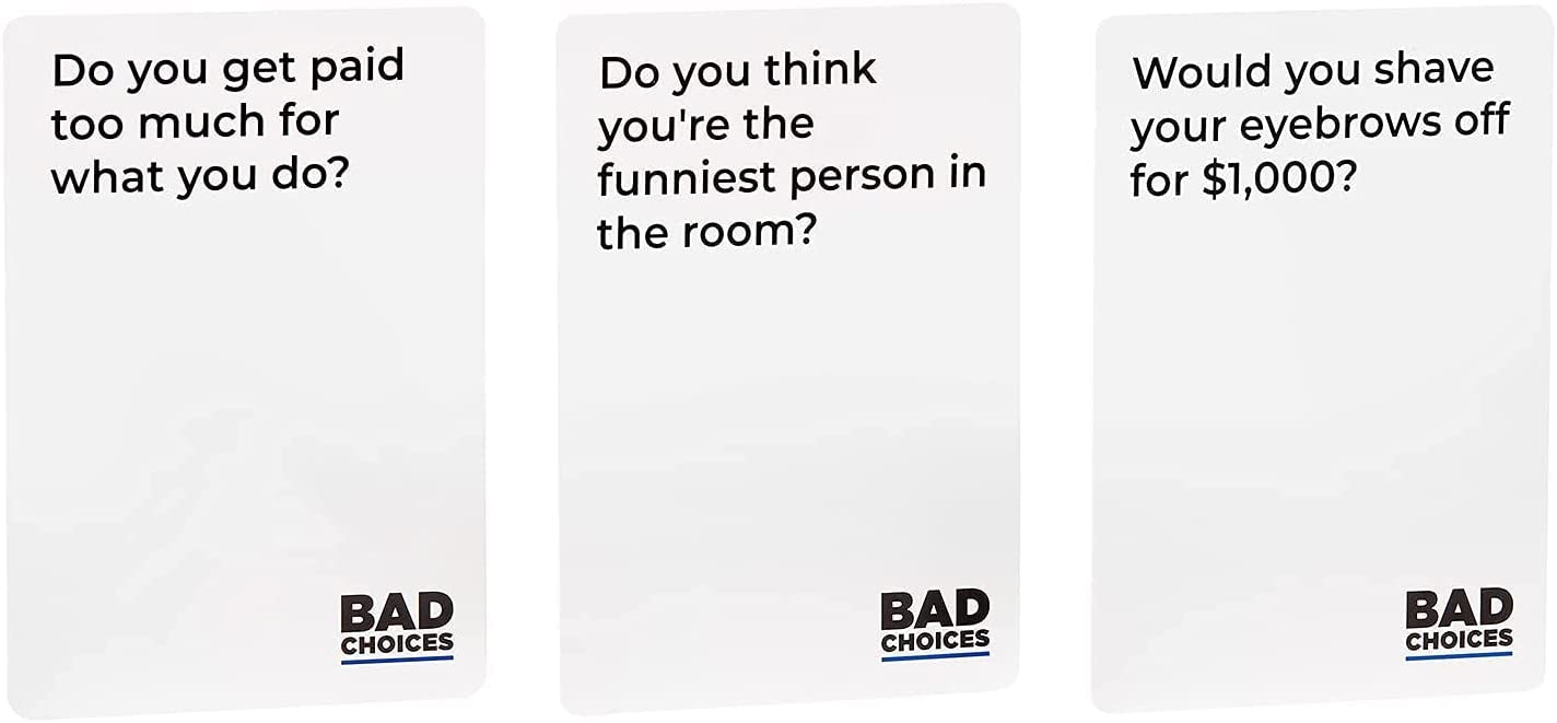 Bad Choices Party Game + After Dark Edition Set - Hilarious Adult Card Game For Friends, Fun Parties And Board Games Night With