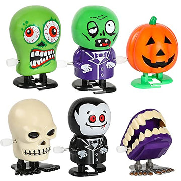 Max Fun 12Pcs Halloween Wind Up Toys Assortment For Kids Halloween Party Favors Treat Bag Stuffers Goody Bag Filler Halloween Treats Prizes