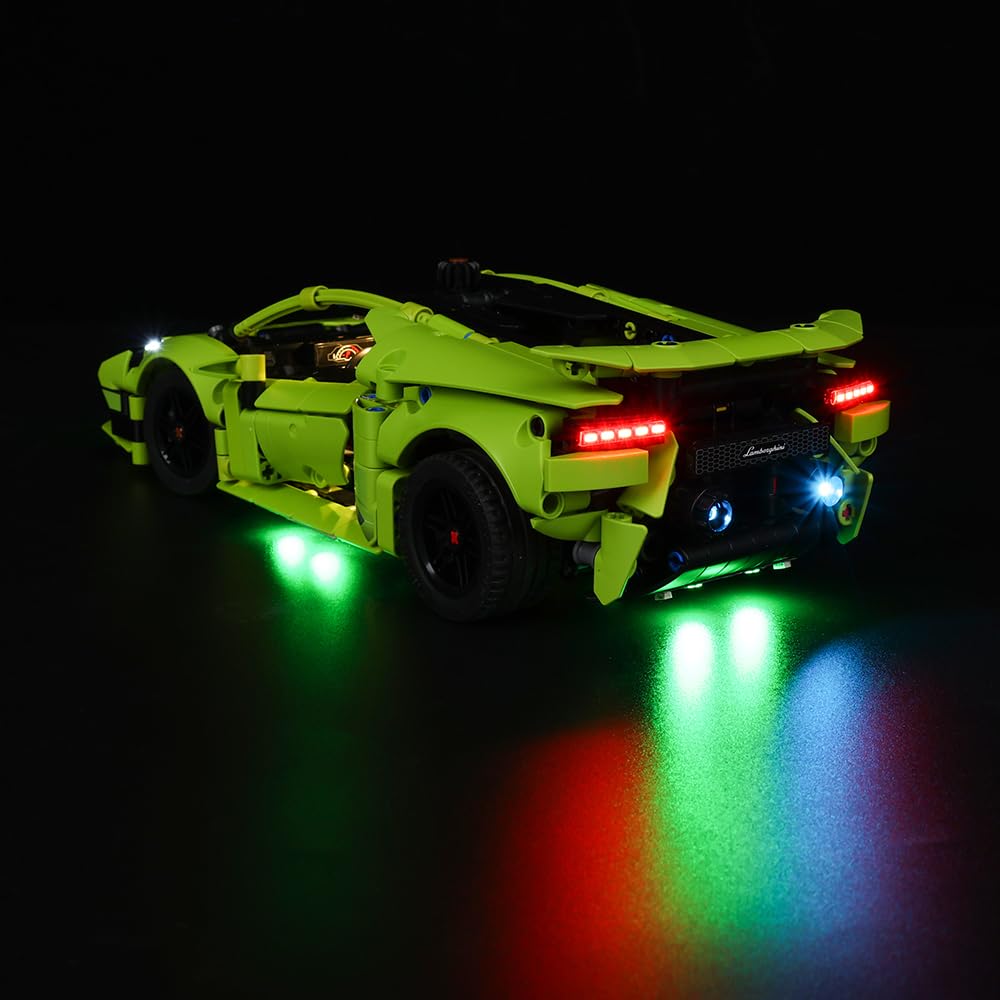 Kyglaring Led Lighting Kit For Lego Technic Lamborghini Hurac N Tecnica 42161 (No Model) - Light Set Compatible With 42161 Adva