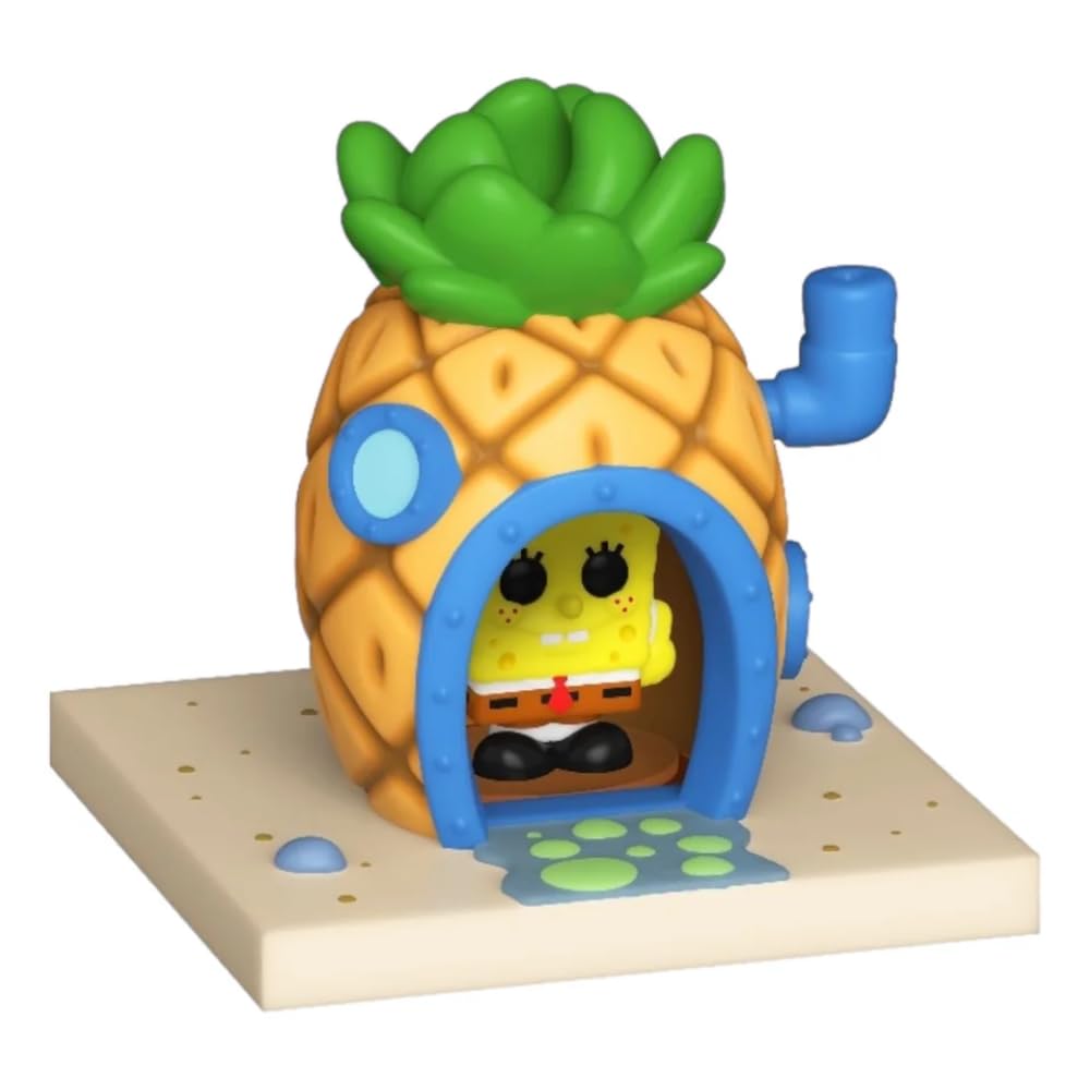 Funko Pop Bitty Town: Spongebob Squarepants Vinyl Figure with Enamel Pineapple House - Collectible Gift for Kids & Adults - Multicolor