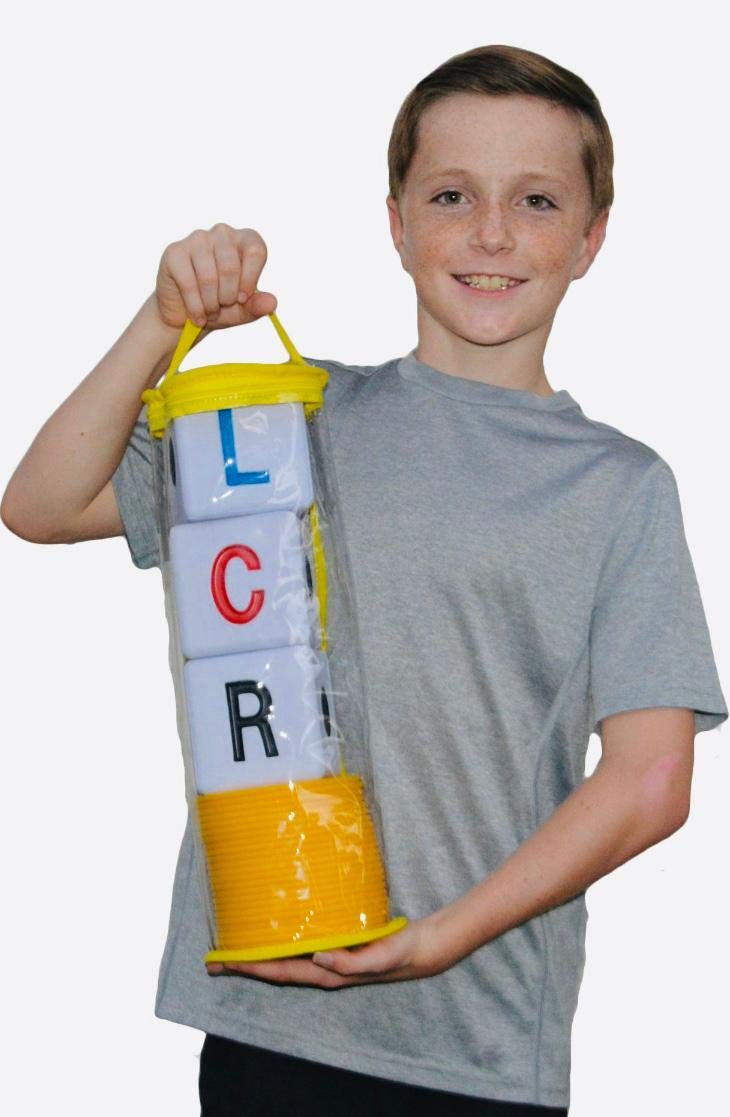Lcr Big Left Center Right™ Dice Game - Zip Bag (Yellow)