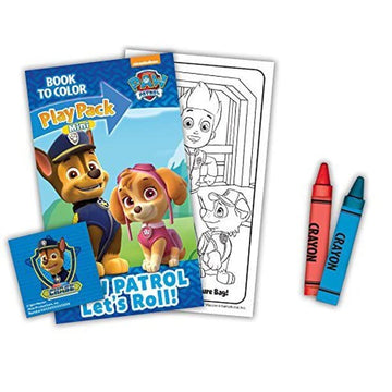 Nick Shop Paw Patrol Mini Party Favors Set for Kids - Bundle with 24 Grab n Go Play Packs Coloring Pages, Stickers and More (Paw