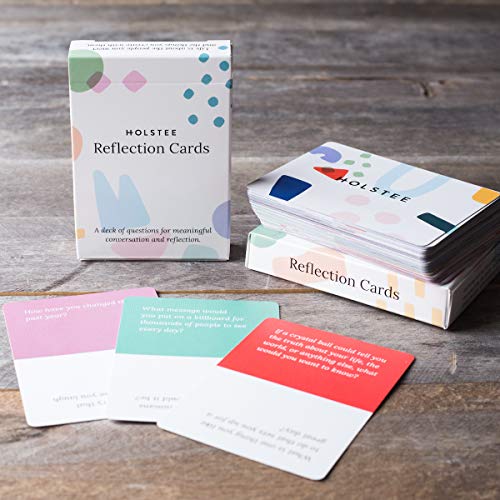 Holstee Reflection Cards - A Deck Of 100+ Questions To Spark Meaningful Connections And Conversations