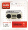 KKTS Worlds Smallest Boom Box - Compact White Bluetooth Speaker, Portable Mini Music Player for Home & Travel