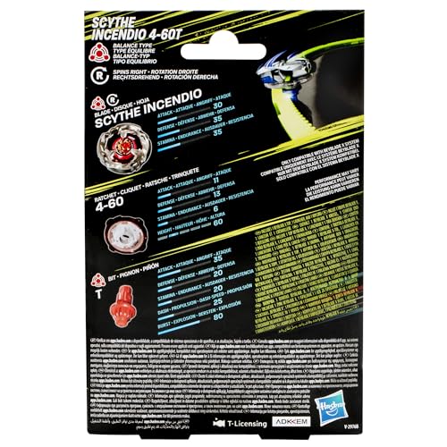 Hasbro Beyblade - Beyblade Bbx Scythe Incendio Balance, F9583Es1