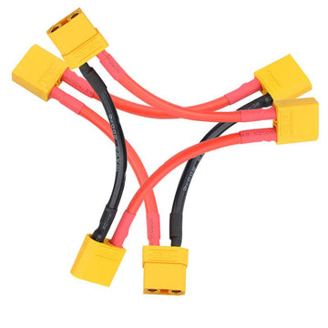 Fly Rc 2Pcs Xt90 Battery Series Connector 10 Gauge Wire For Rc Battery Helicopter Quadcopter