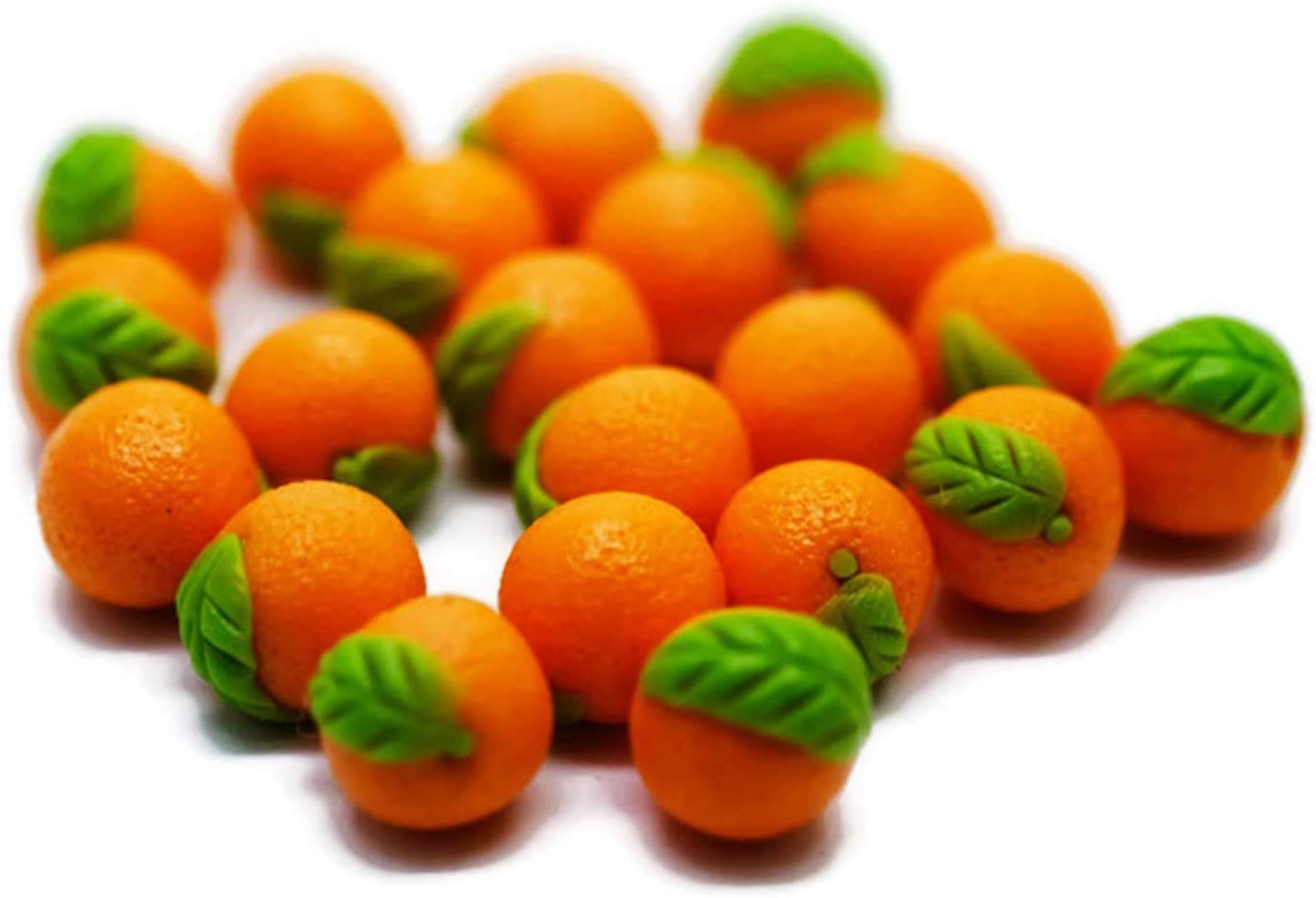 1shopforyou 20 Psc Orange Dollhouse Miniatures Food Kitchen