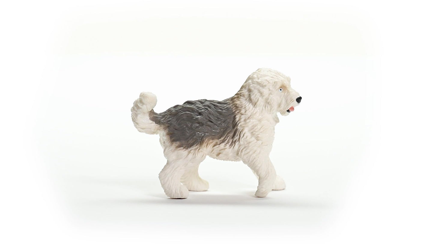 Schleich Farm World New 2024 Farm Animal Toy Old English Sheepdog Dog Figurine