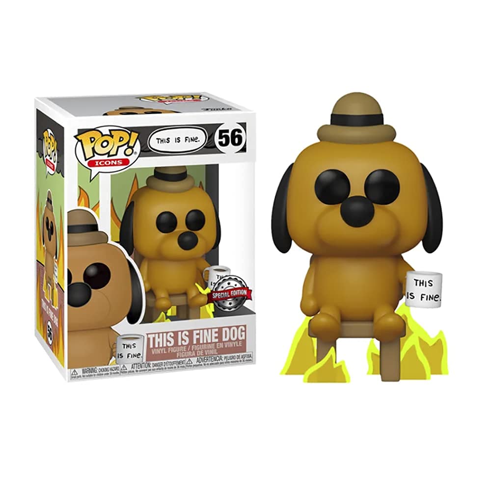 Funko This is Fine Dog Pop! Vinyl Figure - Entertainment Earth limited availability