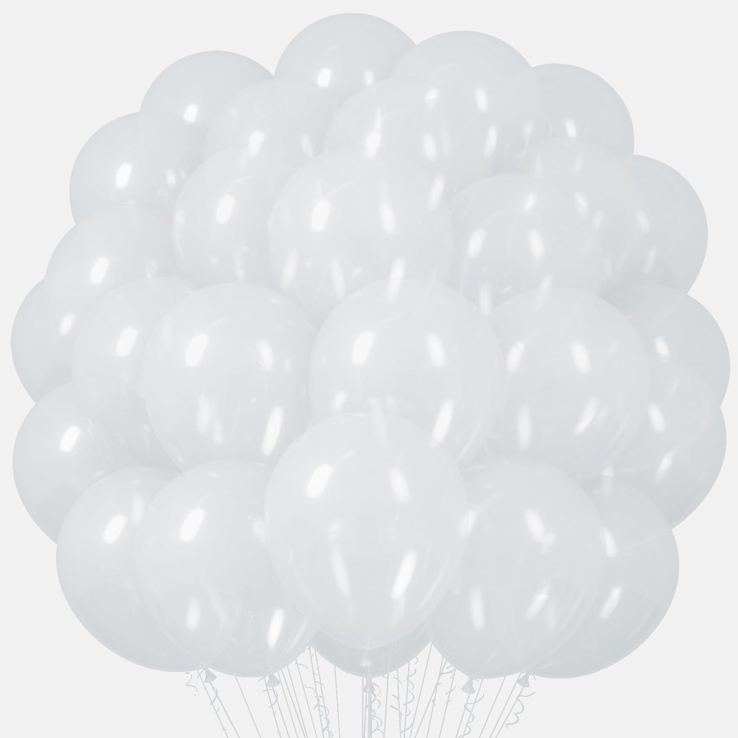 Voircoloria Clear Balloons, 66Pack 12Inch Transparent Latex Party Balloons For Birthday, Wedding, Graduation, Bridal Shower, Bab