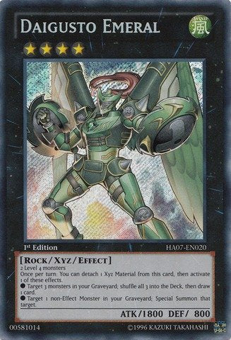 Yu-Gi-Oh! - Daigusto Emeral (Ha07-En020) - Hidden Arsenal 7: Knight Of Stars - 1St Edition - Secret Rare