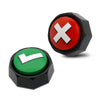 Anliky Right Wrong Button, Sound Buzzers Set Of 2 Assorted Colored Buzzers, Easy To Use Judge Right Or Wrong, Talking Buttons, U